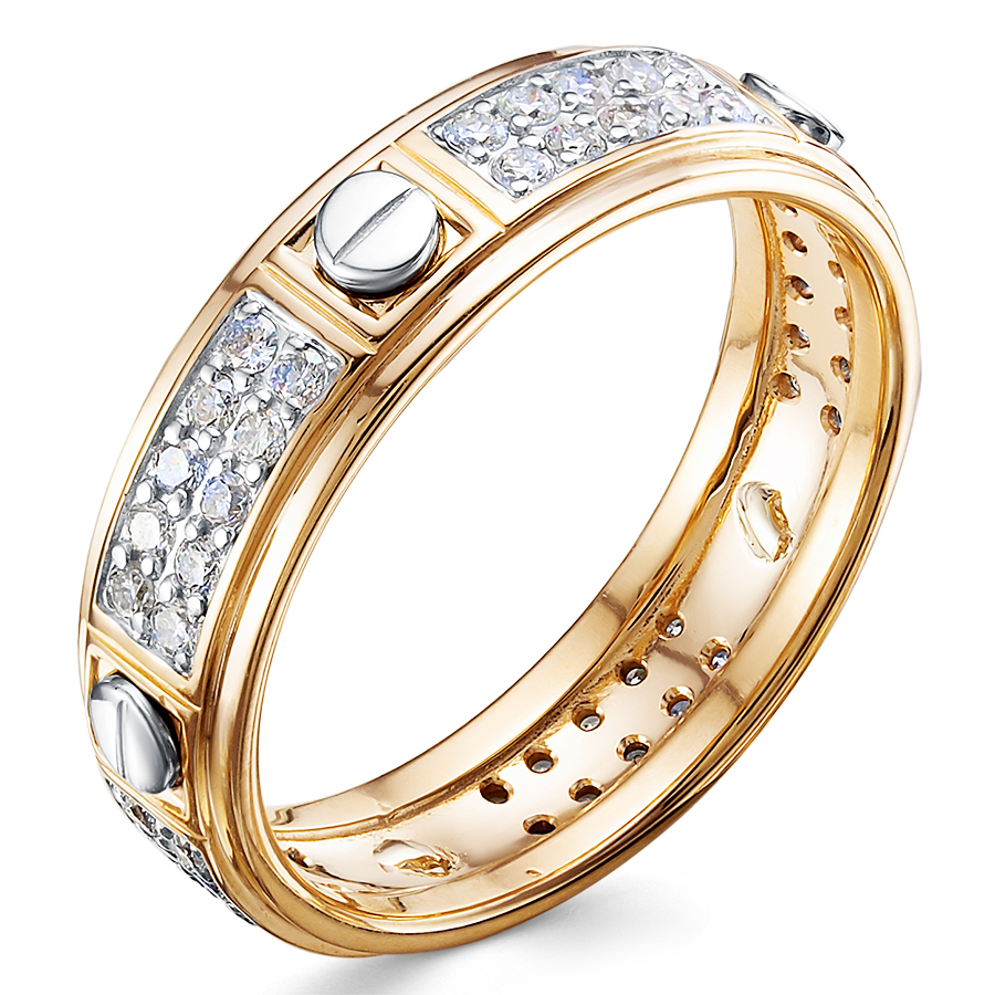 Кольцо, золото, бриллиант, 01-3728
